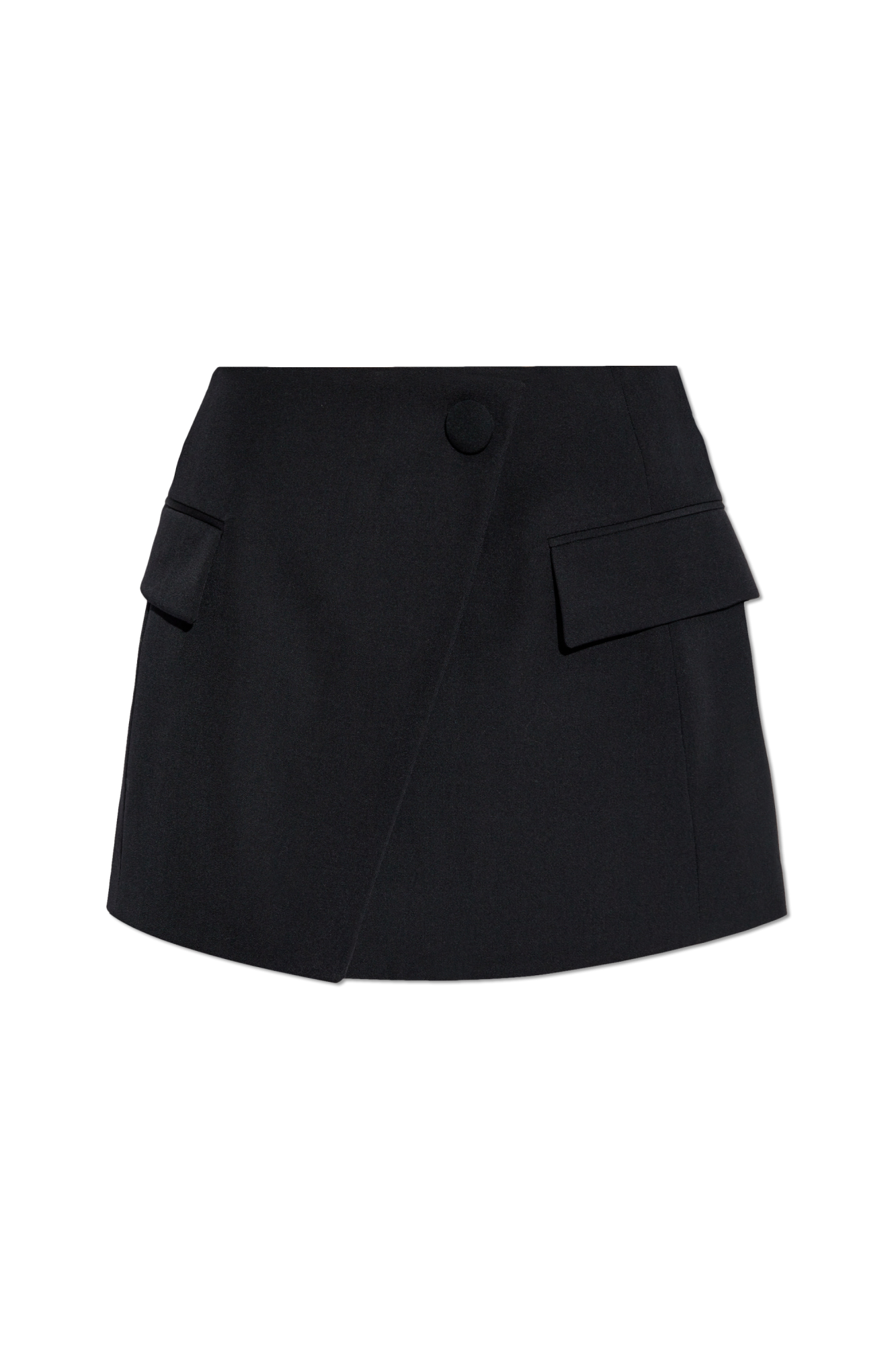 スカート BALMAIN SKIRT (EF0LB039KI42) Balmain Striped button-embellished Skirt | Black | FARFETCH